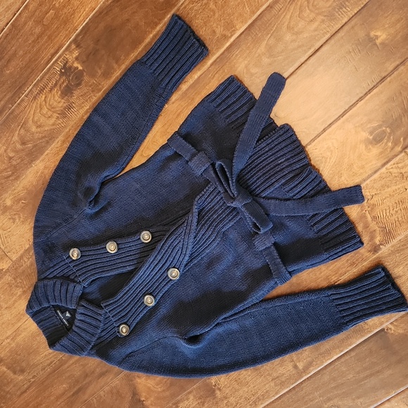 Banana Republic Sweaters - Banana Republic Tie Waist Double Breasted Long Cardigan